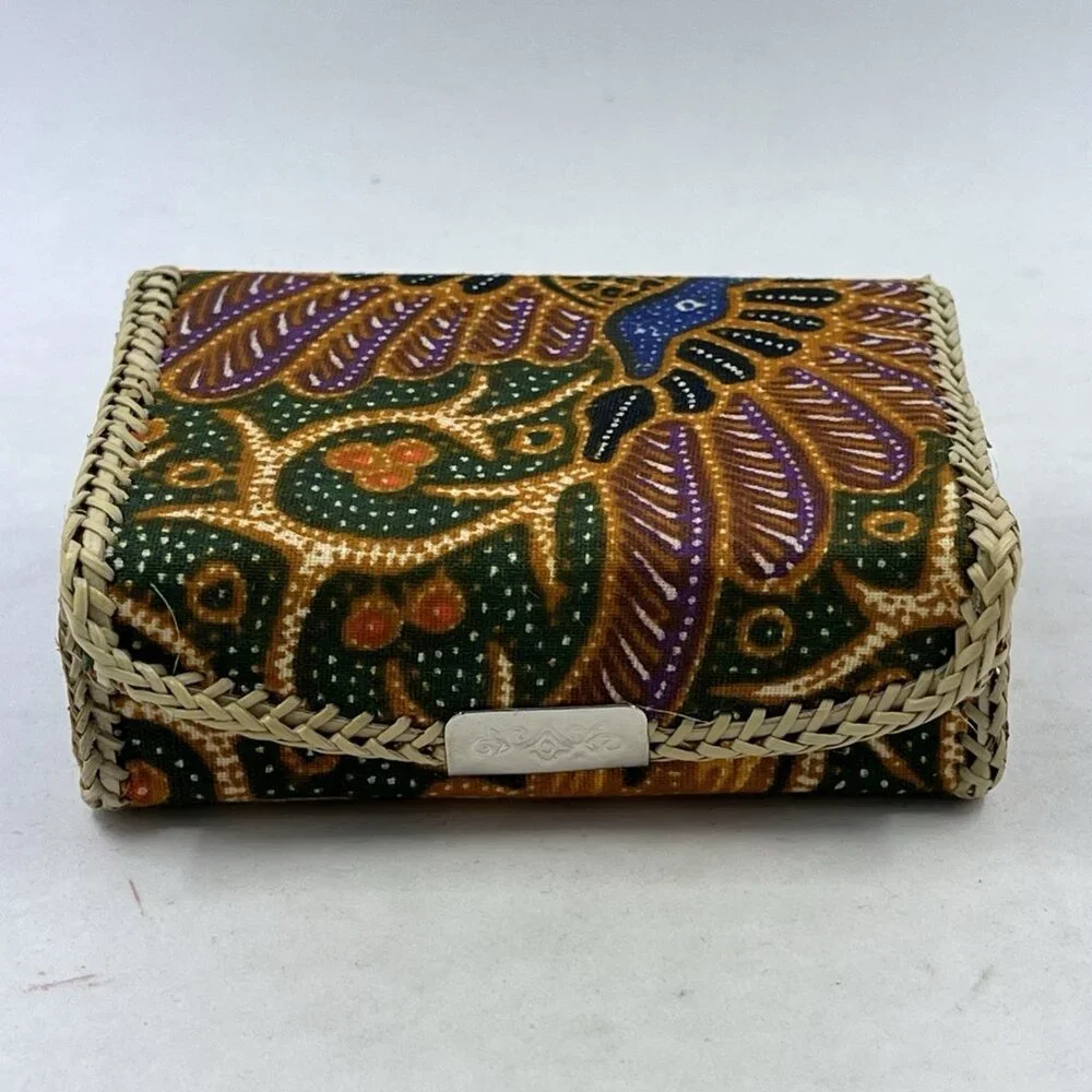 Vintage Lipstick Holders Tapestry‎ Floral With Mirror Snap Close Retro Lot Of 2